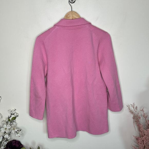 J. CREW Sophie Open Front Sweater Blazer Bohemian Rose Pink Sz XS {KK23} - Picture 4 of 7